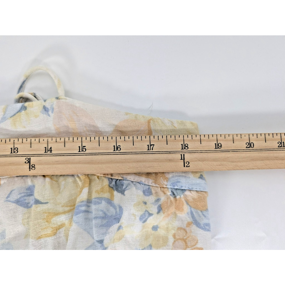 Abercrombie & Fitch Ruffle Floral Maxi Dress Sz L FairyCore Cottage Preppy Girly - Picture 10 of 12